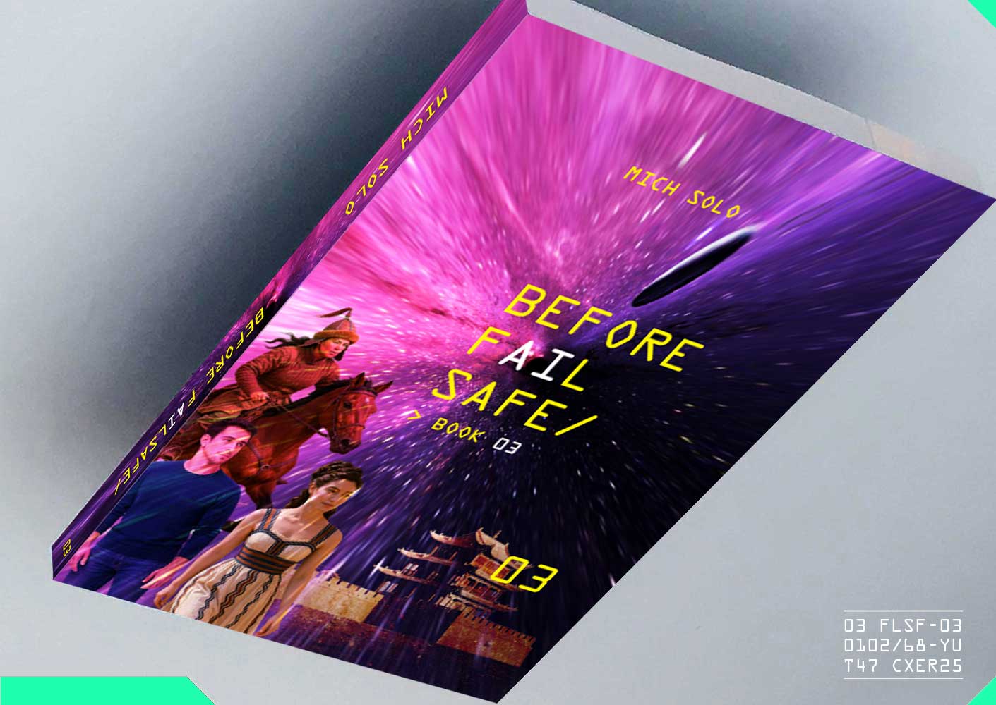 book cover showing a white robot-like face