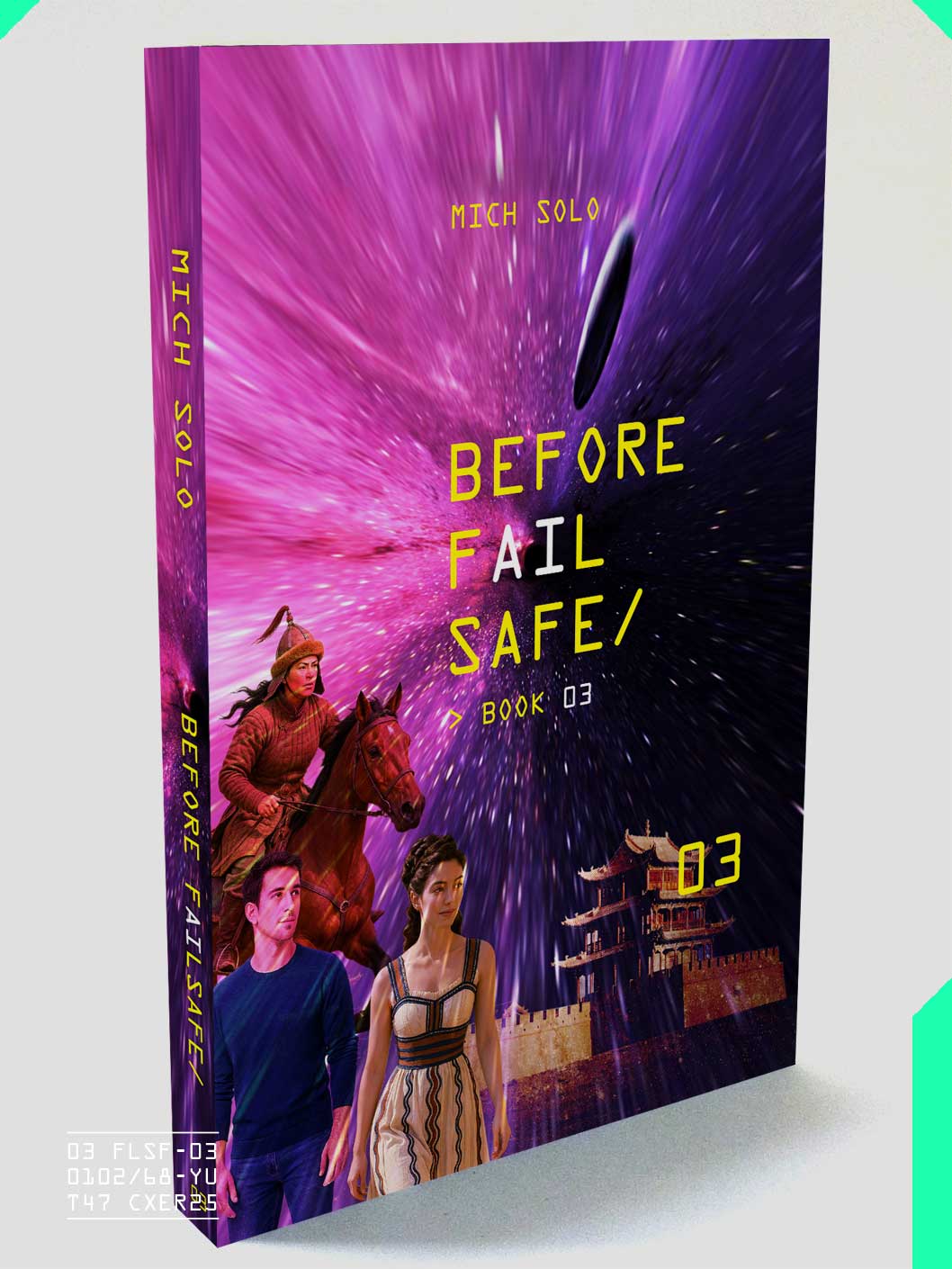 book cover showing a white robot-like face