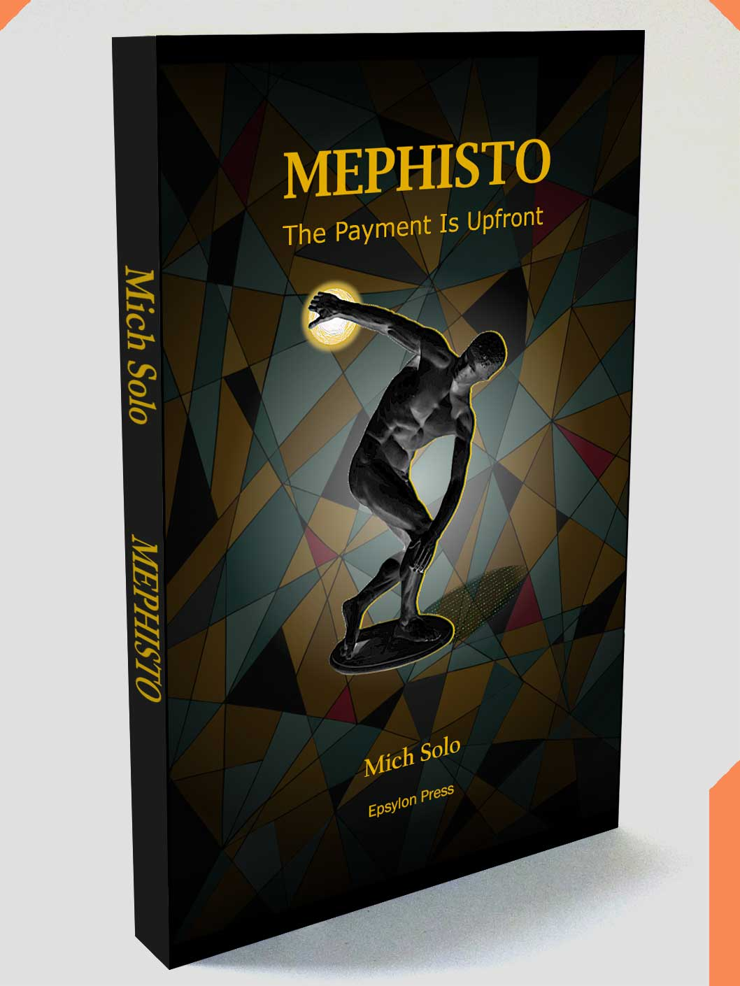 book cover showing a white robot-like face