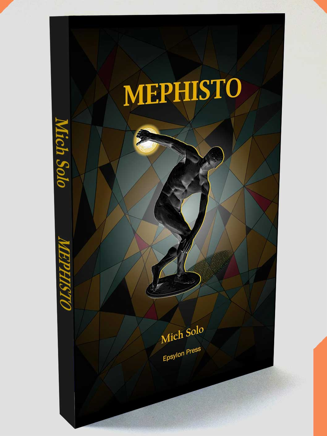 book cover showing a white robot-like face
