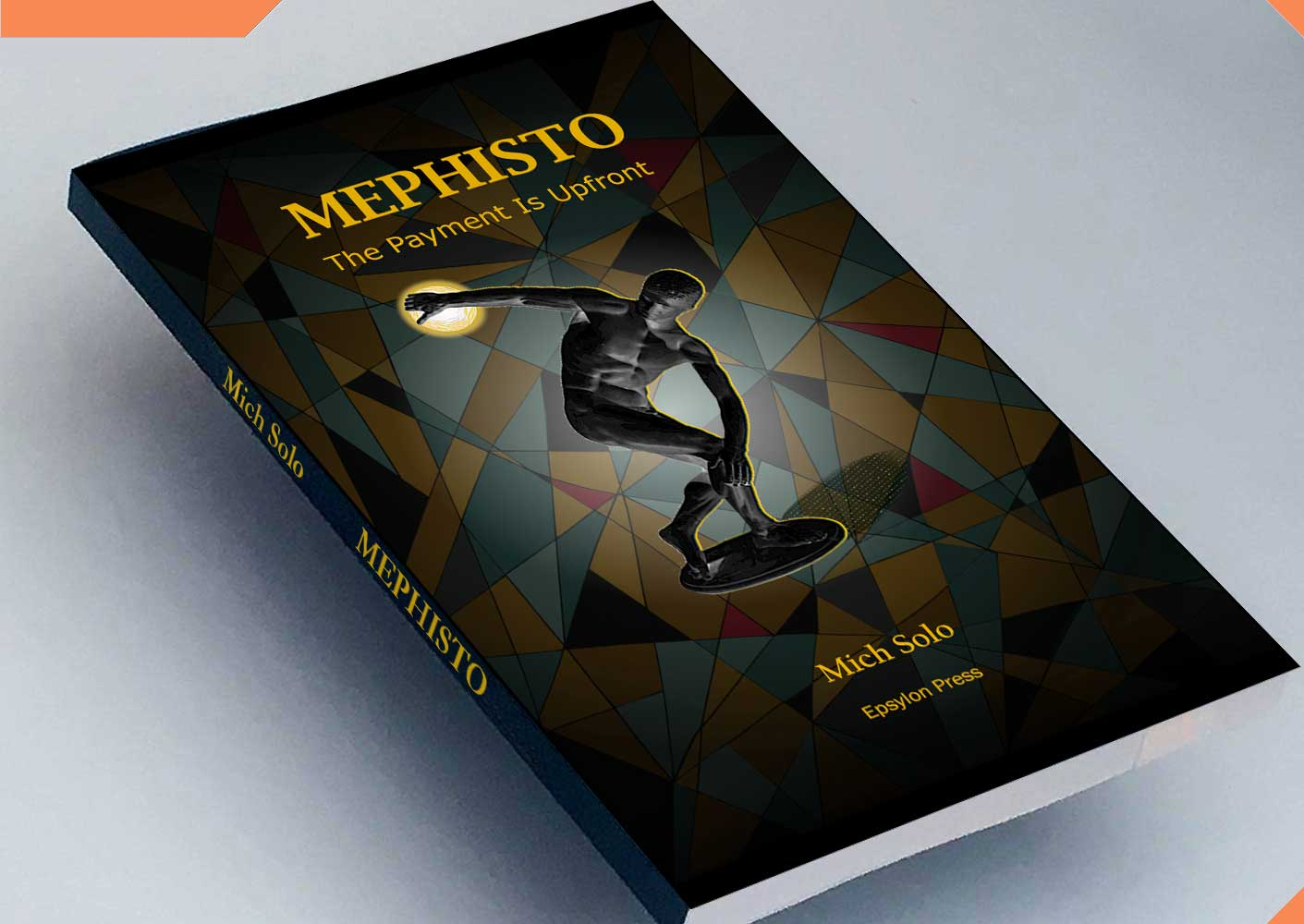book cover showing a white robot-like face