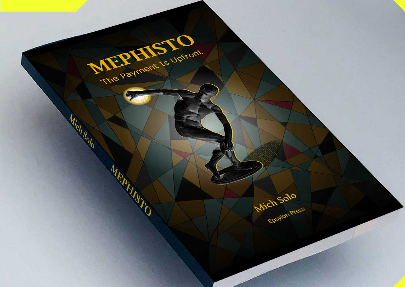 book cover showing a white robot-like face